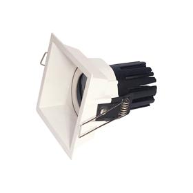 DM202788  Box 15 Powered by Philips 15W 1350lm 3000K 60° Engine, 350mA, White,Adjustable Deep Recessed Square Spotlight,IP20.